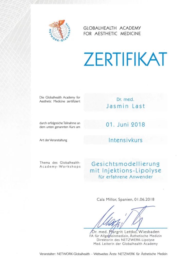 2018-06-01-Zertifikat-Intensivkurs-Gesichtsmodellierung-mittels-Injektionslipolyse-fuer-erfahrene-Anwender