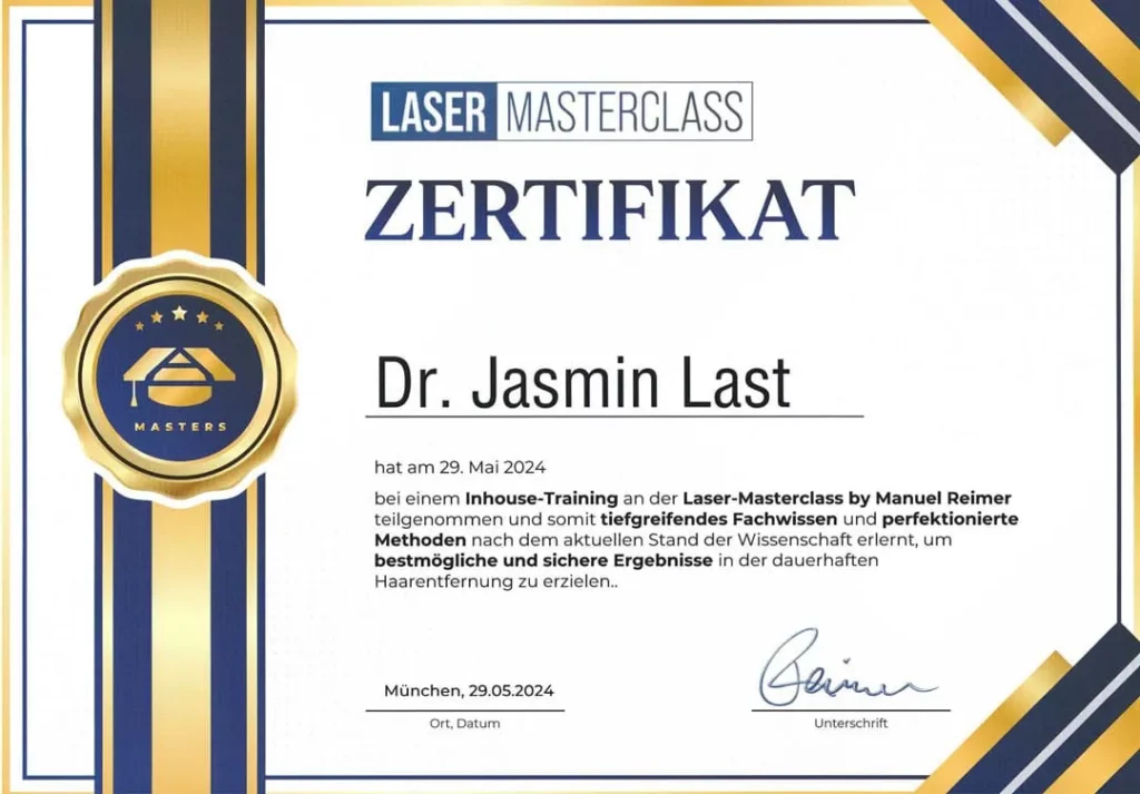 Laser-Zertifikat