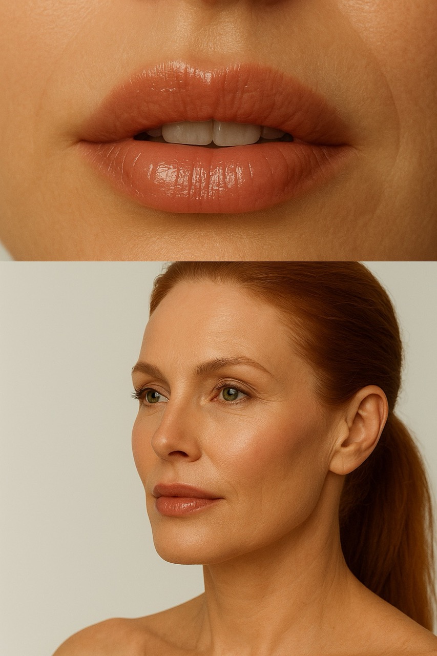 Harmonisch geformte Lippen und natürliches Ergebnis nach Lippenunterspritzung in Potsdam – Dr. Jasmin Last